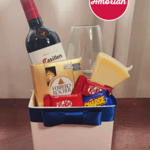 Box Vinho,Taça & Afeto